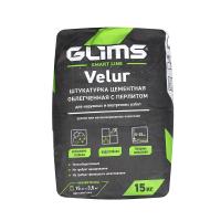 GLIMS®VELUR (15 кг) lightened heat-saving cement plaster